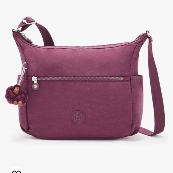 NWT Kipling Alenya Nylon Adjustable Crossbody Strap Zip Pocket Monkey Keychain - Picture 13 of 16